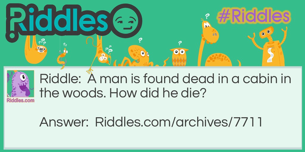 A Dead Man Riddle Meme.