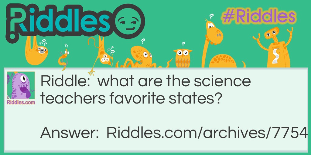 science teachers Riddle Meme.