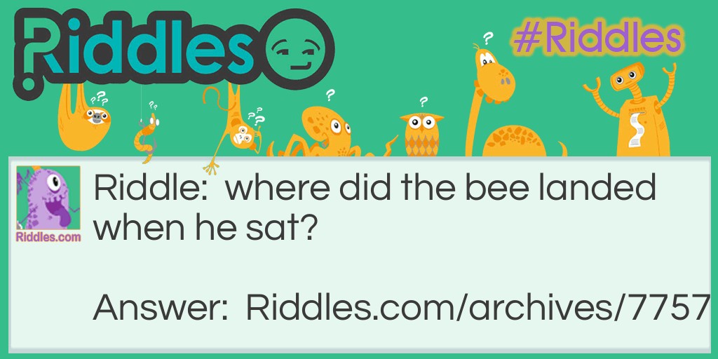 bee Riddle Meme.