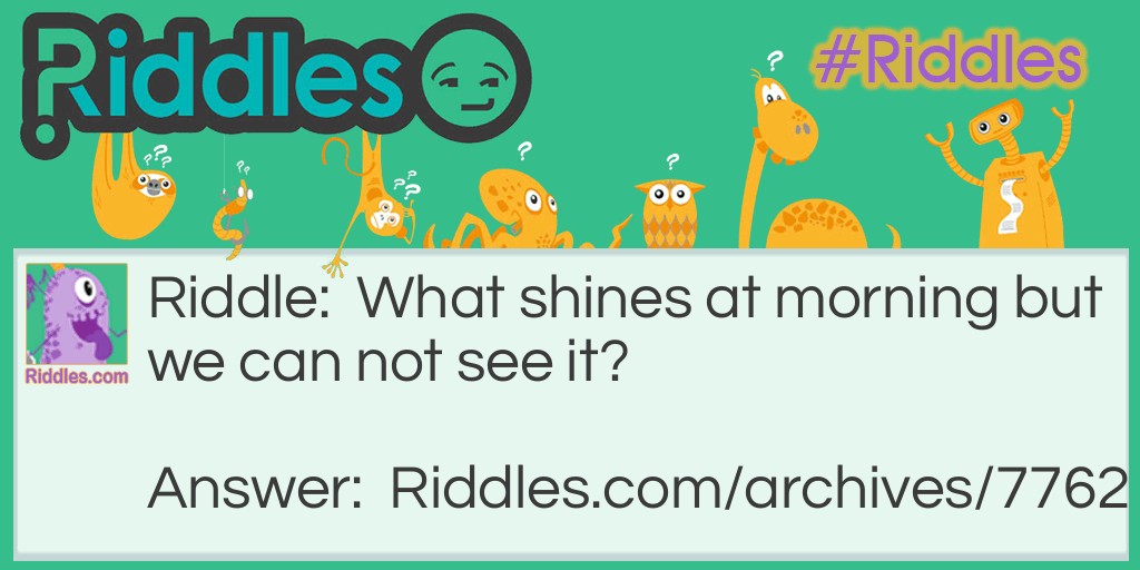 The shine Riddle Meme.