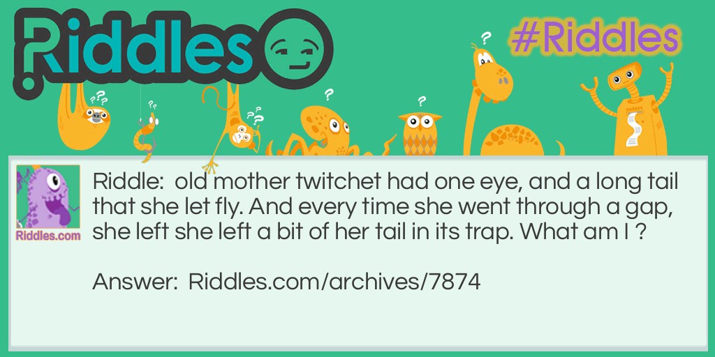 old mother twitchet Riddle Meme.