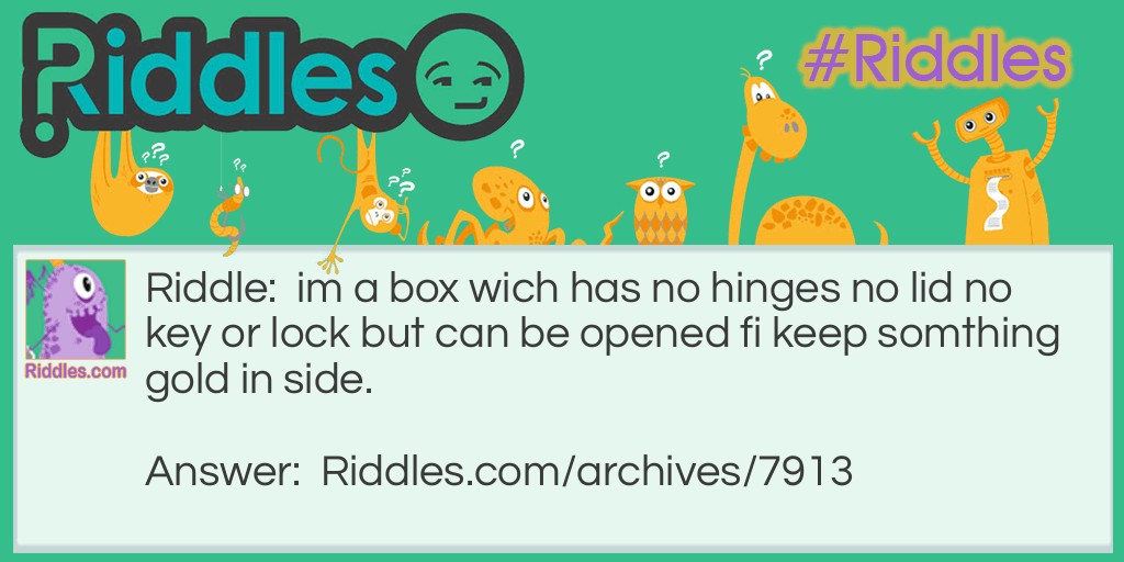 whats the box Riddle Meme.