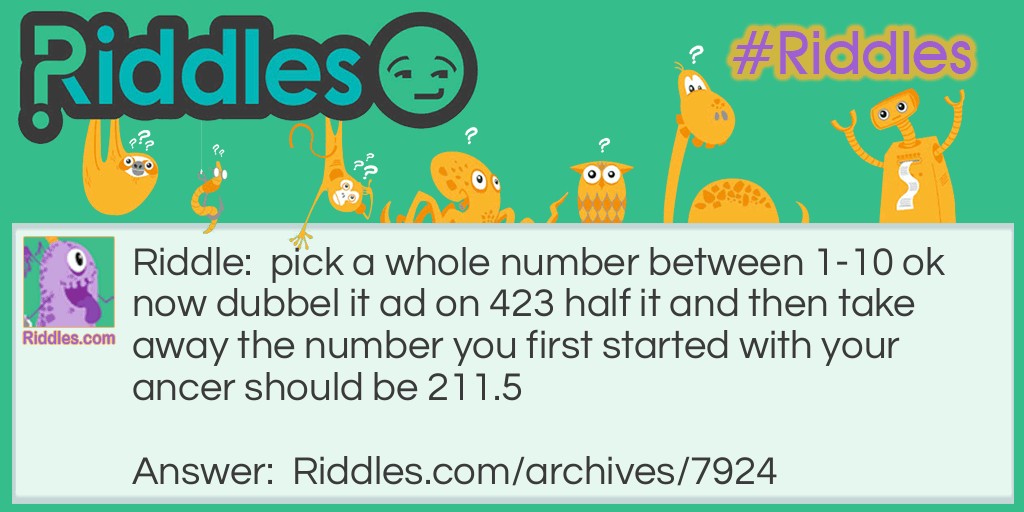 number game Riddle Meme.