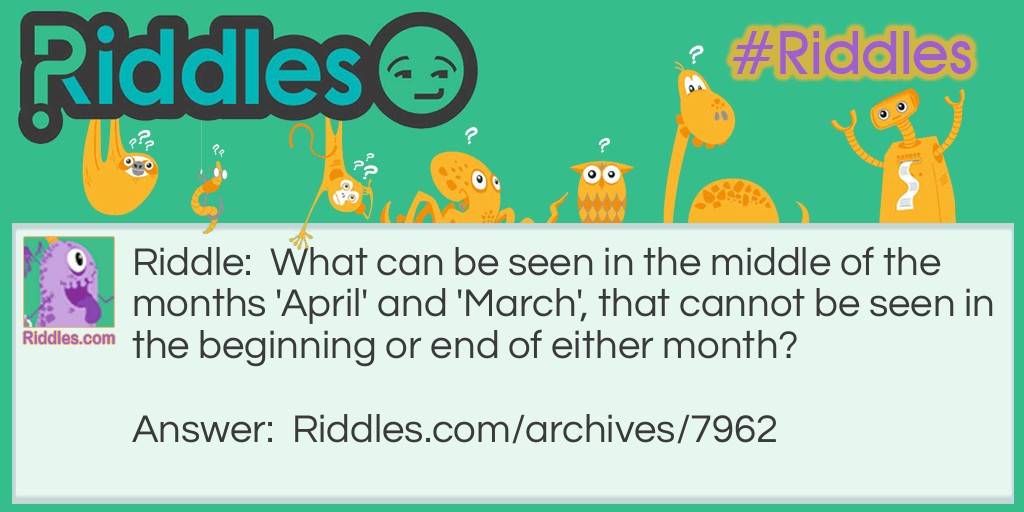 April Fools Riddle Meme.