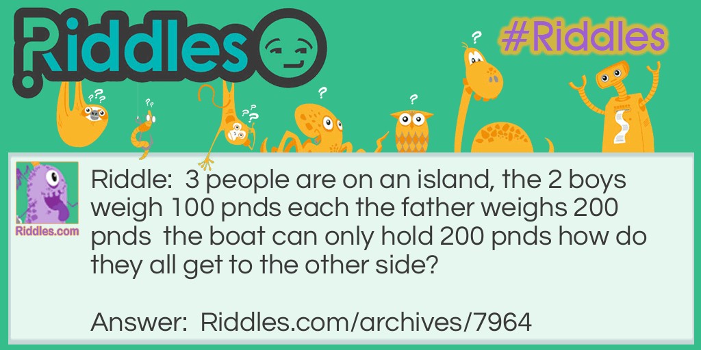 how do they get  to the other island Riddle Meme.