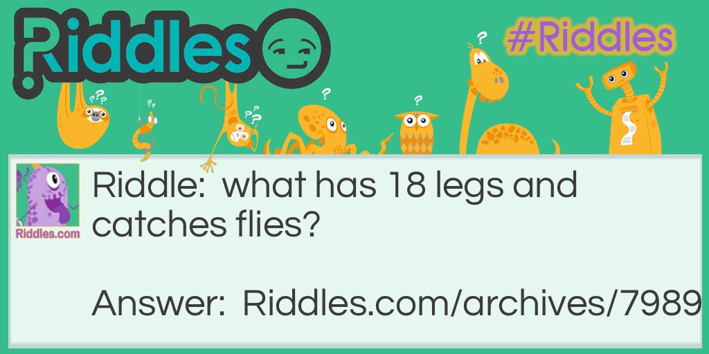18 legs Riddle Meme.