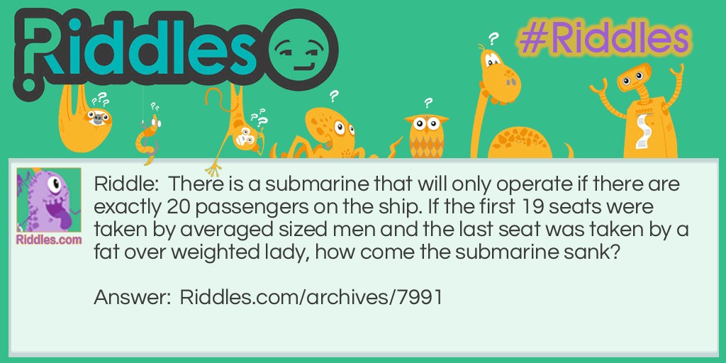 Submarine Riddle Meme.