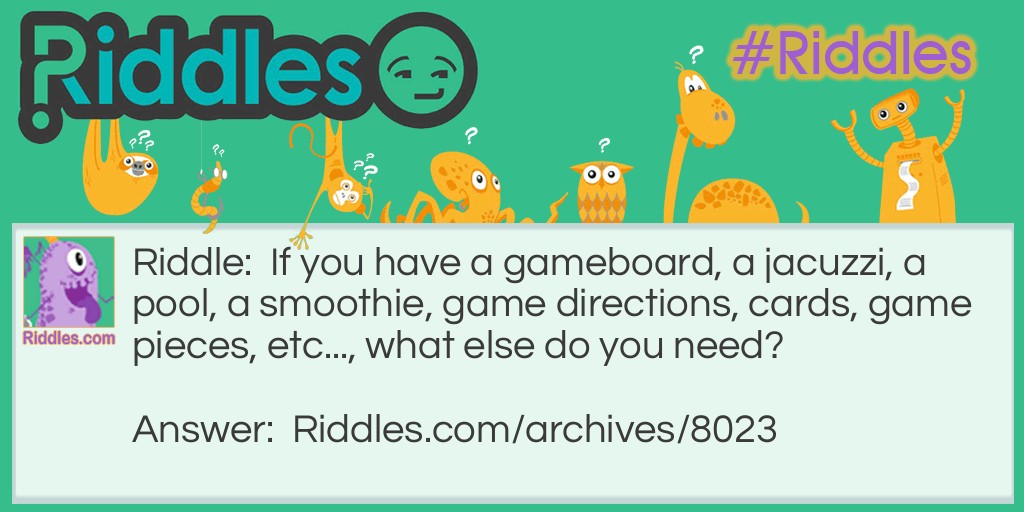 Boardgames Riddle Meme.