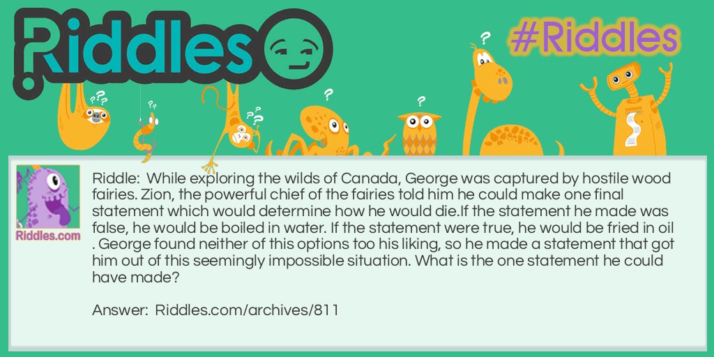 George's Choice Riddle Meme.