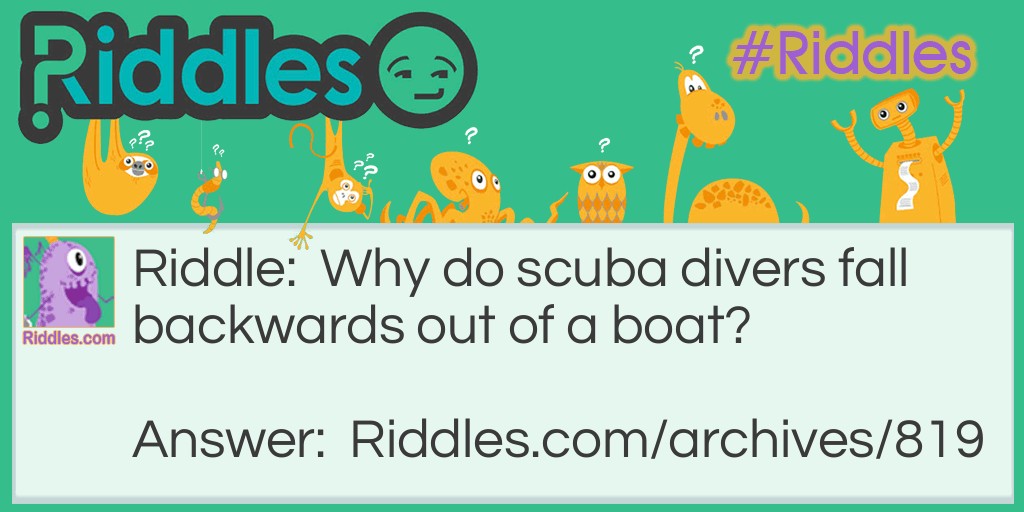 Scuba Diving Riddle Meme.