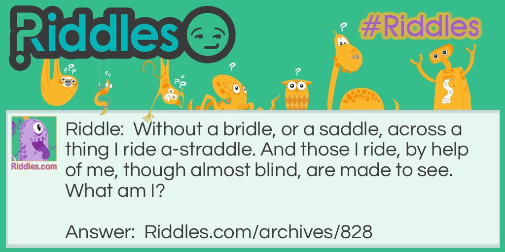 No Saddle! Riddle Meme.
