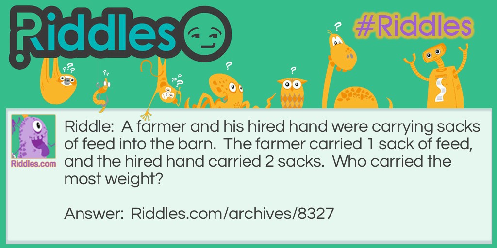 Farmer and Hand Riddle Meme.