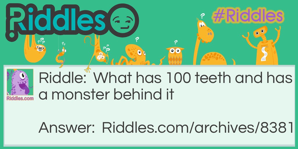 Monster Riddle Meme.