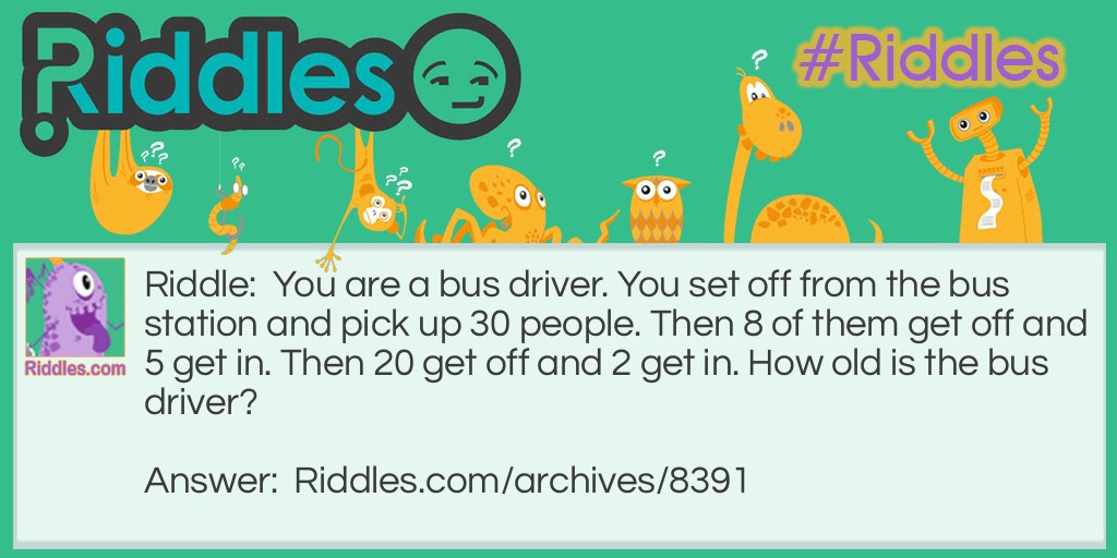 Bus Driver Riddle Meme.