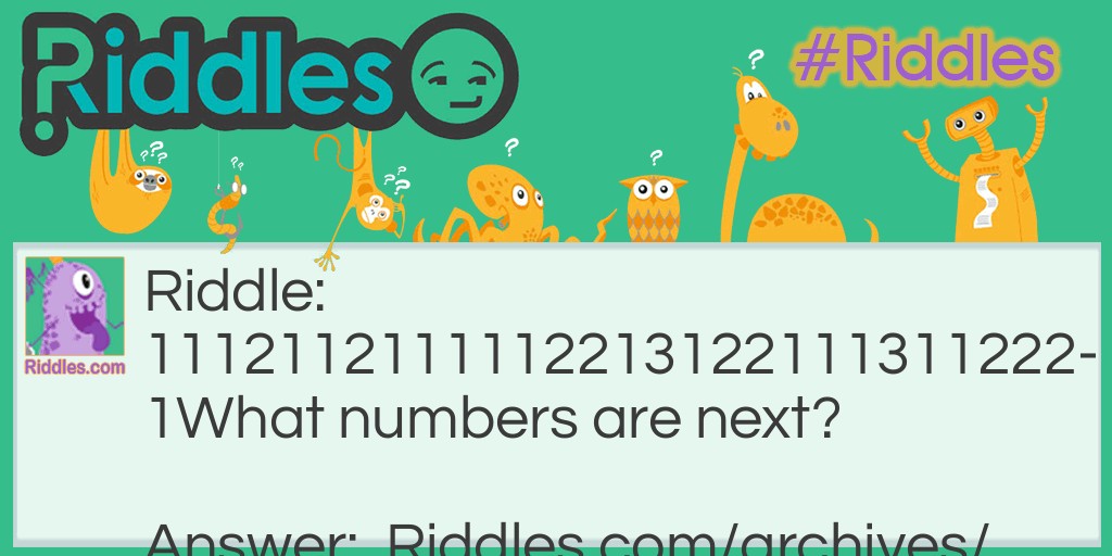 numbers Riddle Meme.