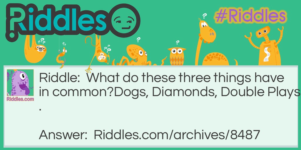 The Three Common Thing 2 Riddle Meme.