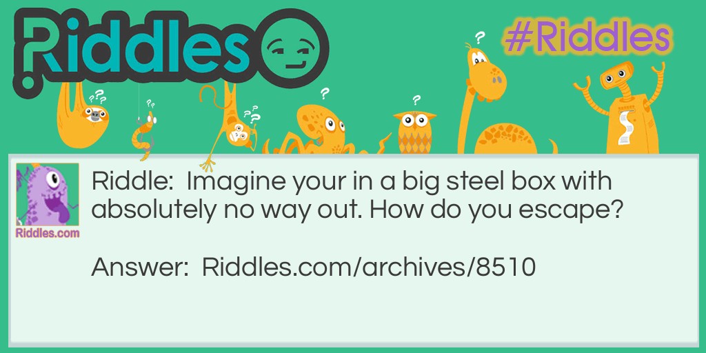 Great Imagination Riddle Meme.