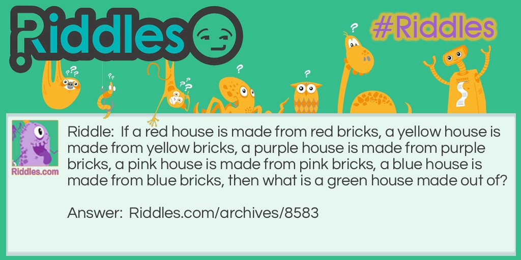 Colour Houses Riddle Meme.