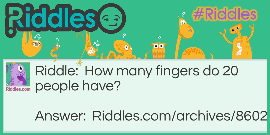 How many fingers Riddle Meme.