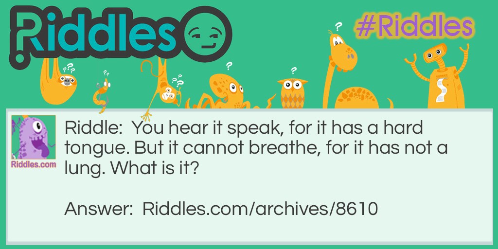 SPEAK Riddle Meme.