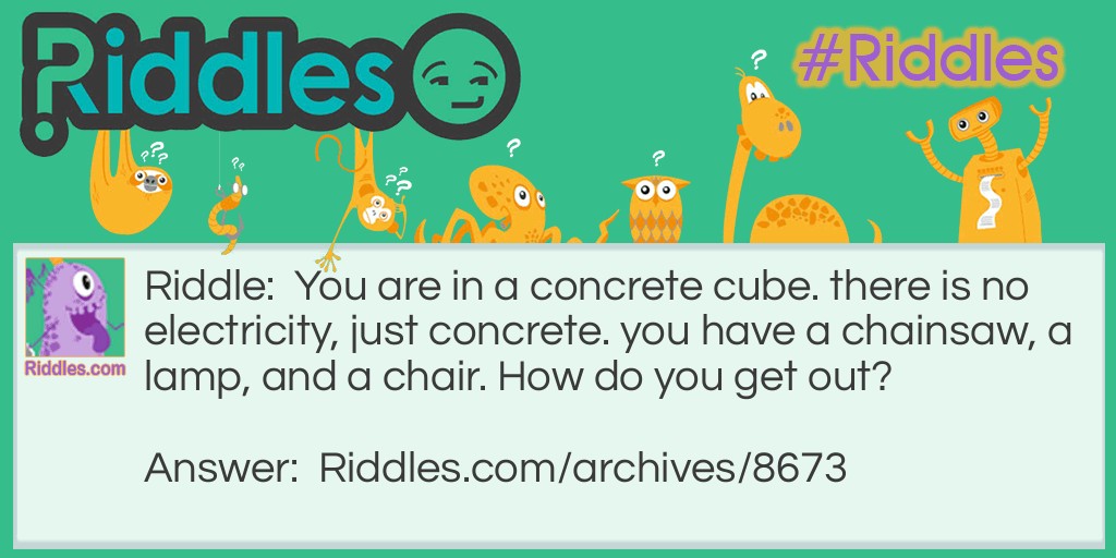 Concrete Cube Riddle Meme.