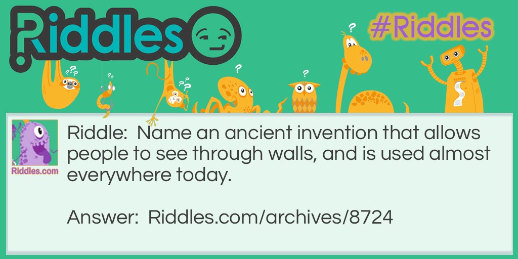 Ancient Invention Riddle Meme.