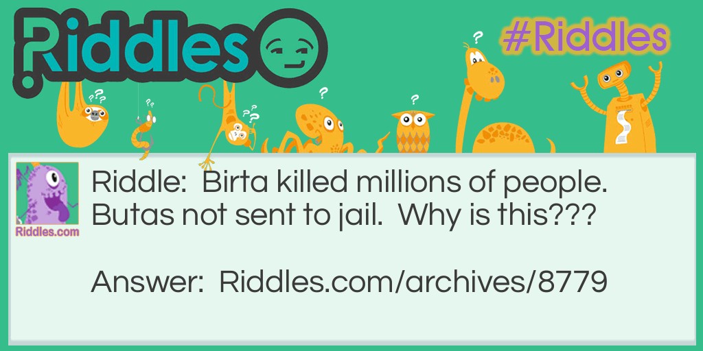 BIRTA Riddle Meme.