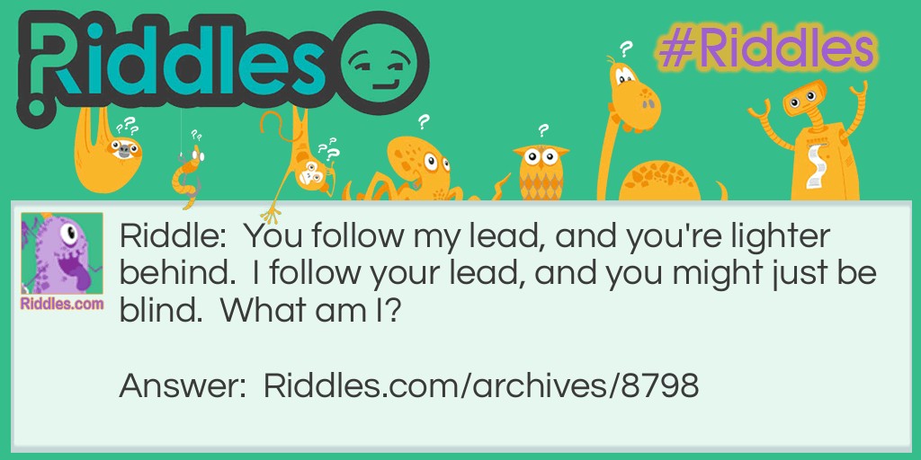 Follow the leader Riddle Meme.
