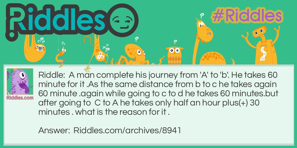 On a journey riddle Riddle Meme.