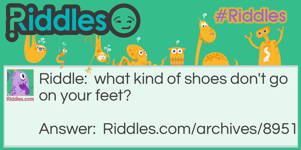 Shoes Riddle Meme.