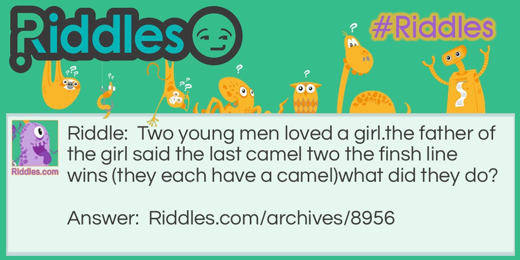Camels Riddle Meme.