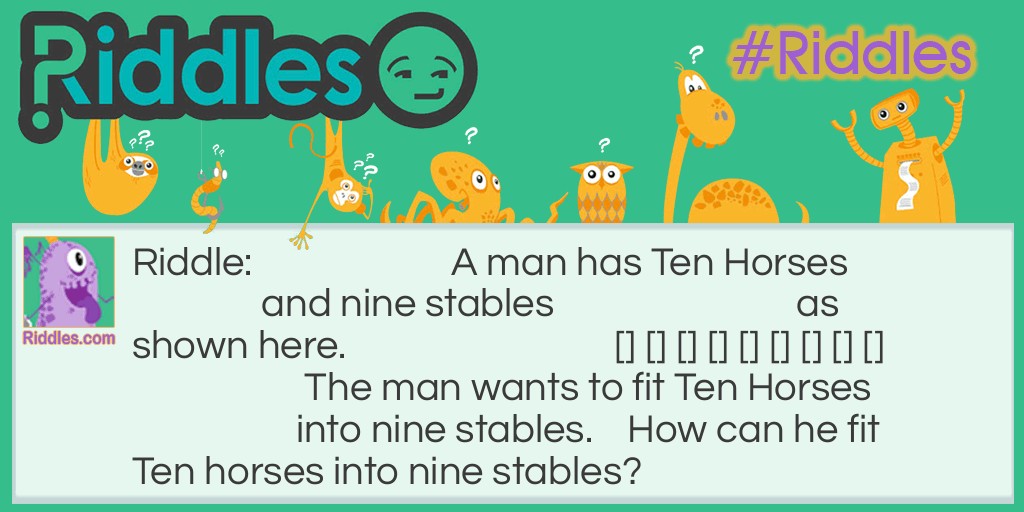Ten Horses Riddle Meme.