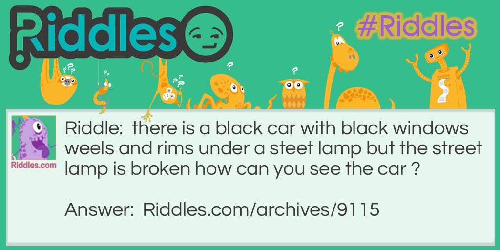 black car Riddle Meme.