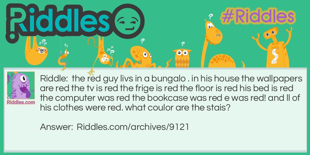 the red guy Riddle Meme.