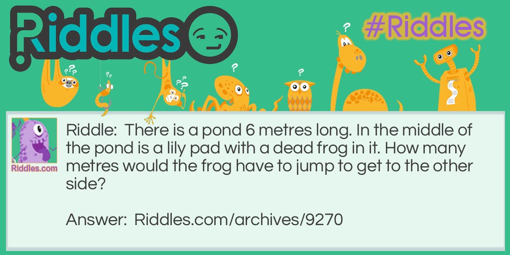 Frogs Riddle Meme.