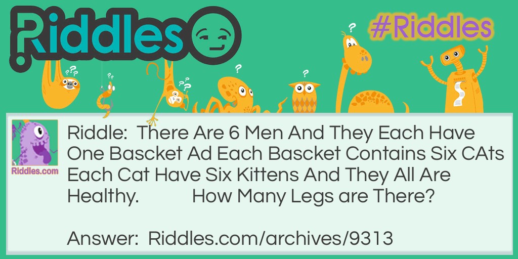 No Of Legs? Riddle Meme.