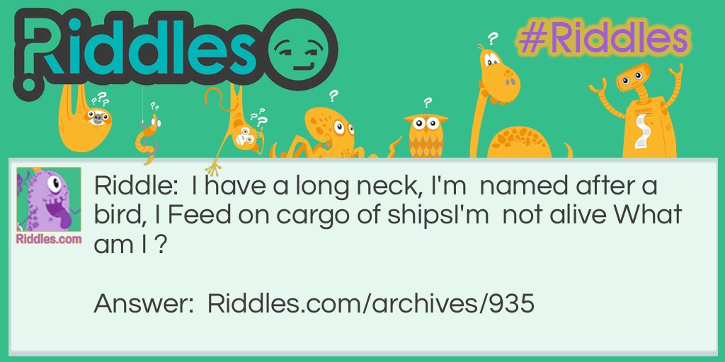 Feeds On Cargo Riddle Meme.