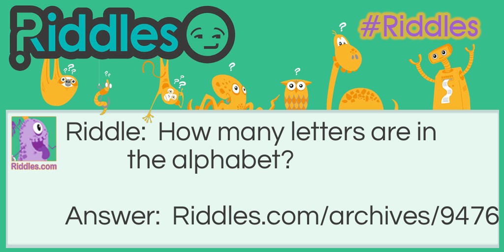 Alphabet Riddle Meme.