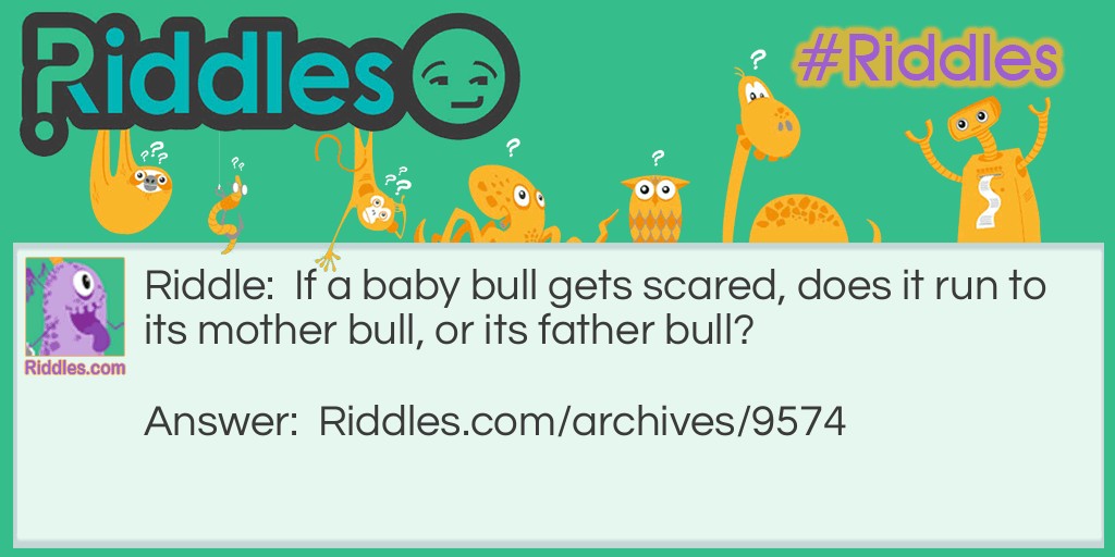 Bull Parents Riddle Meme.