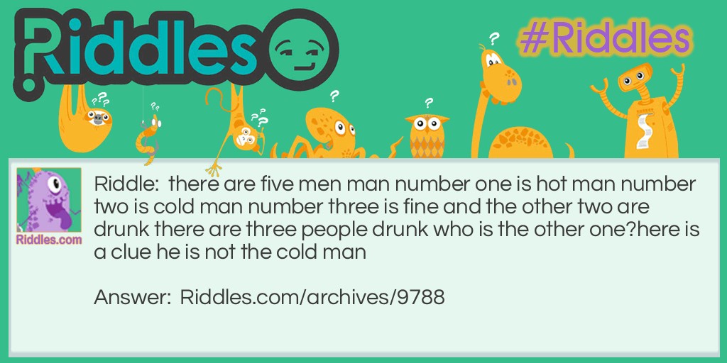 5 men Riddle Meme.