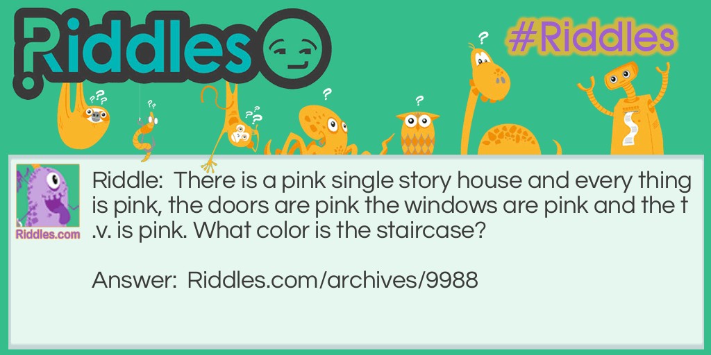 The Pink House Riddle Meme.