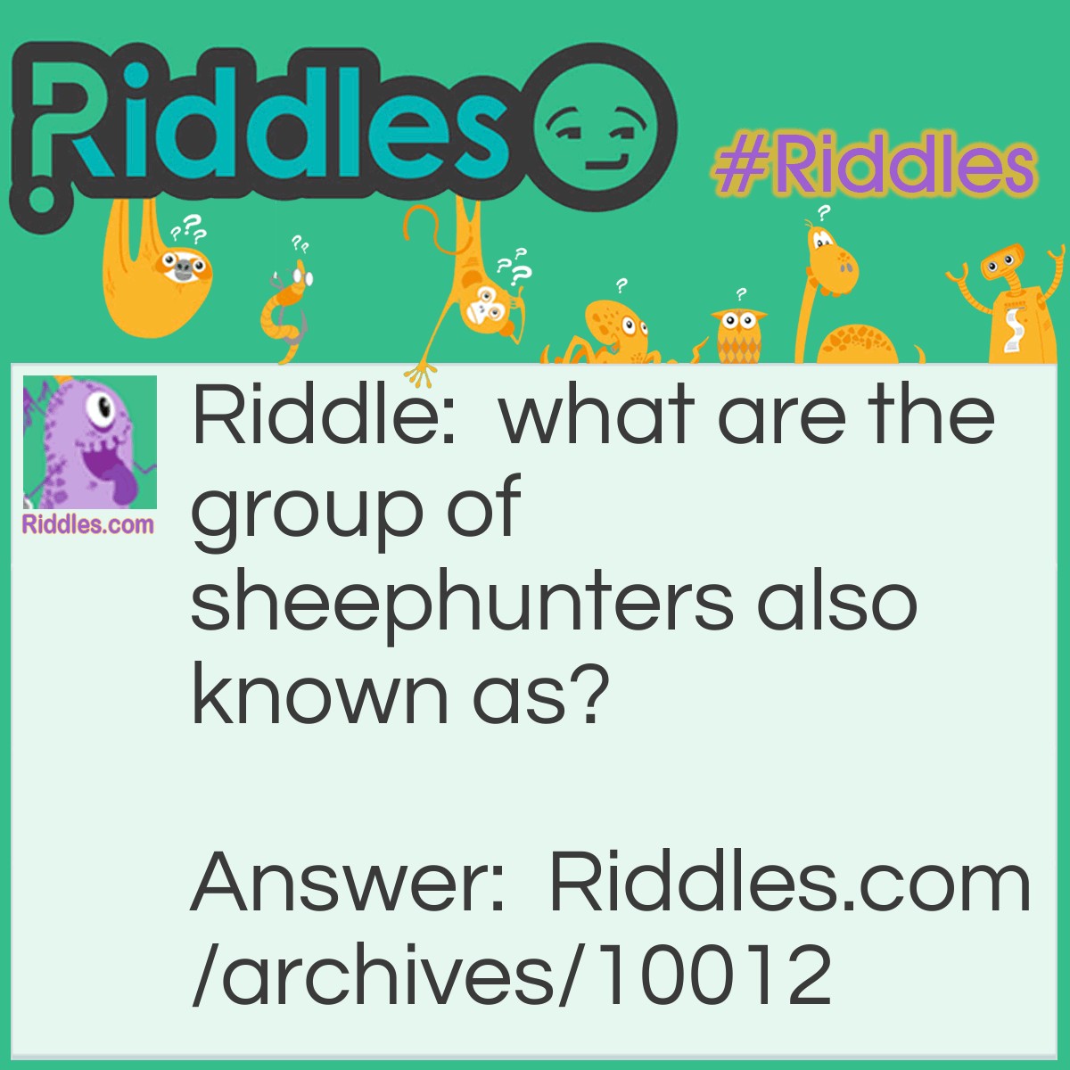 The Sheep Hunters - Riddles.com