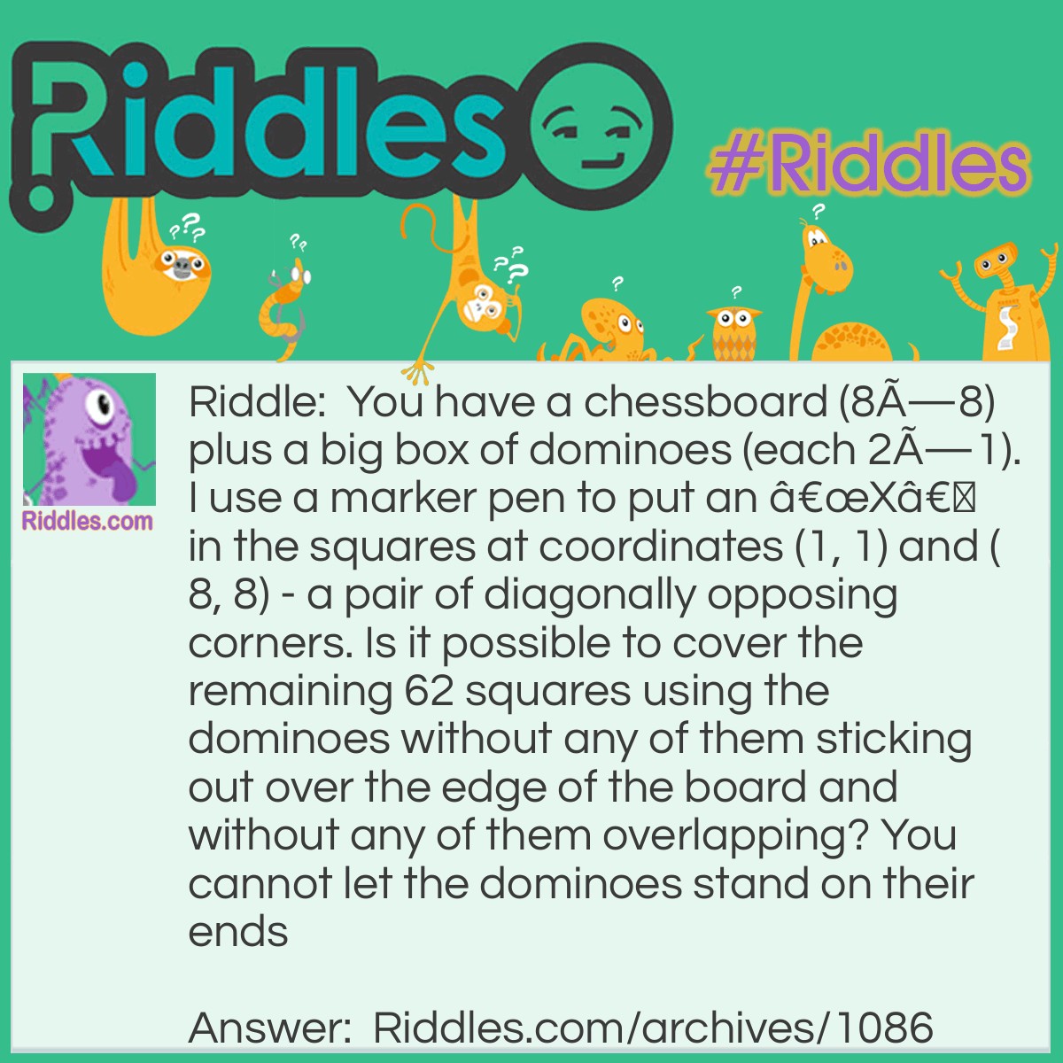 Chalkboard Riddles The Chessboard | Riddles.com