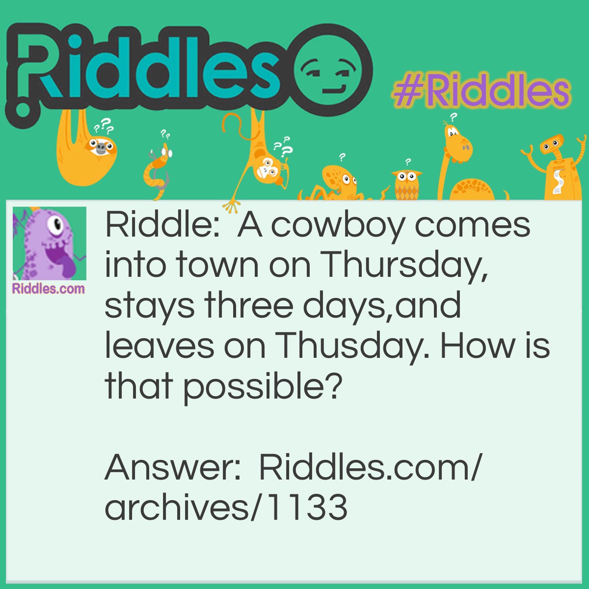 Town Riddles Cowboy In Town | Riddles.com