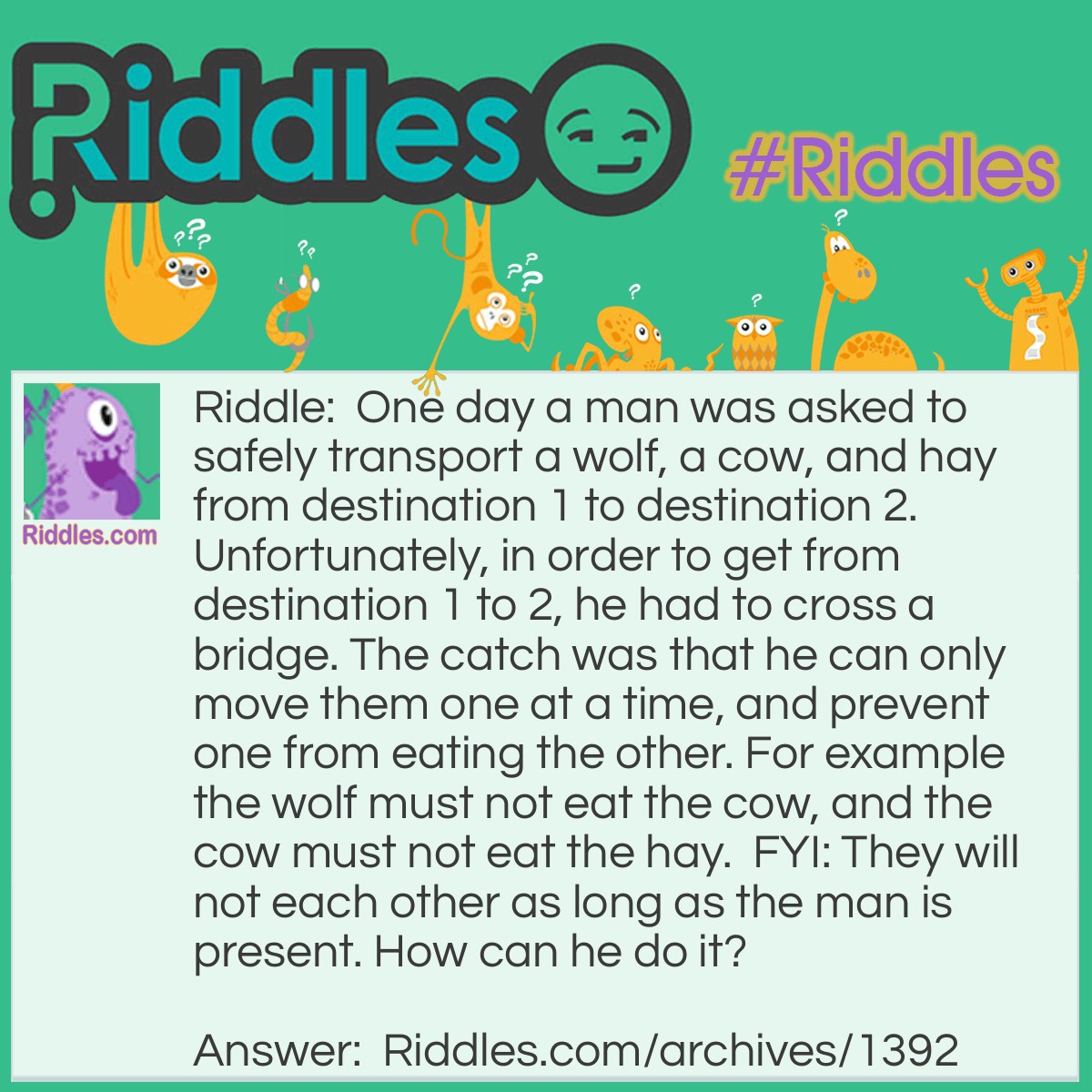 Safe Transporting Animals | Riddles.com