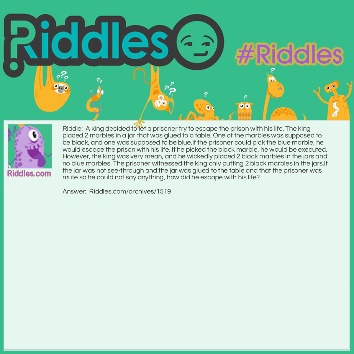 A King And His Marbles | Riddles.com
