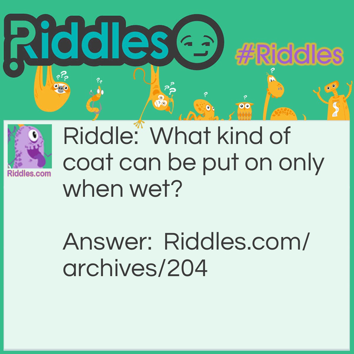 Wet Coat | Riddles.com