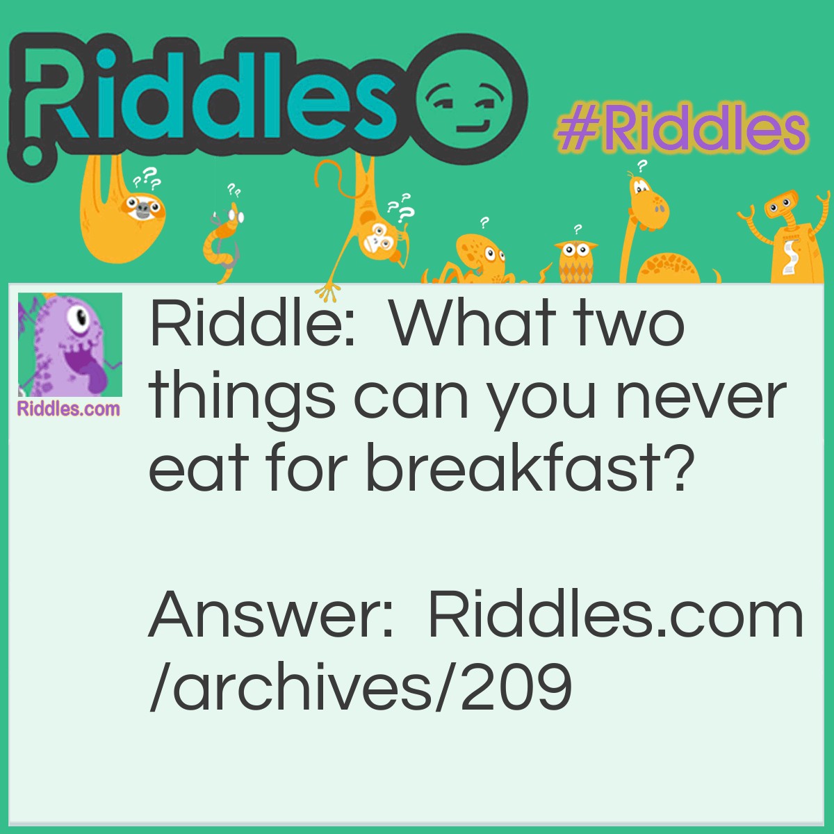 No Breakfast - Riddles.com