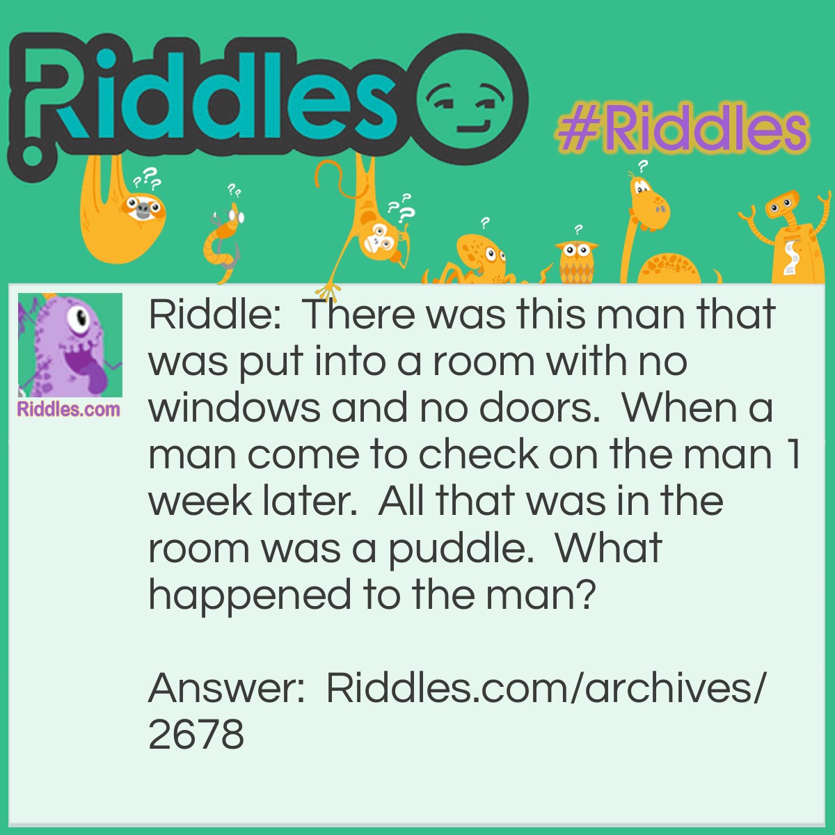 Puala Riddle The Water Puddle | Riddles.com