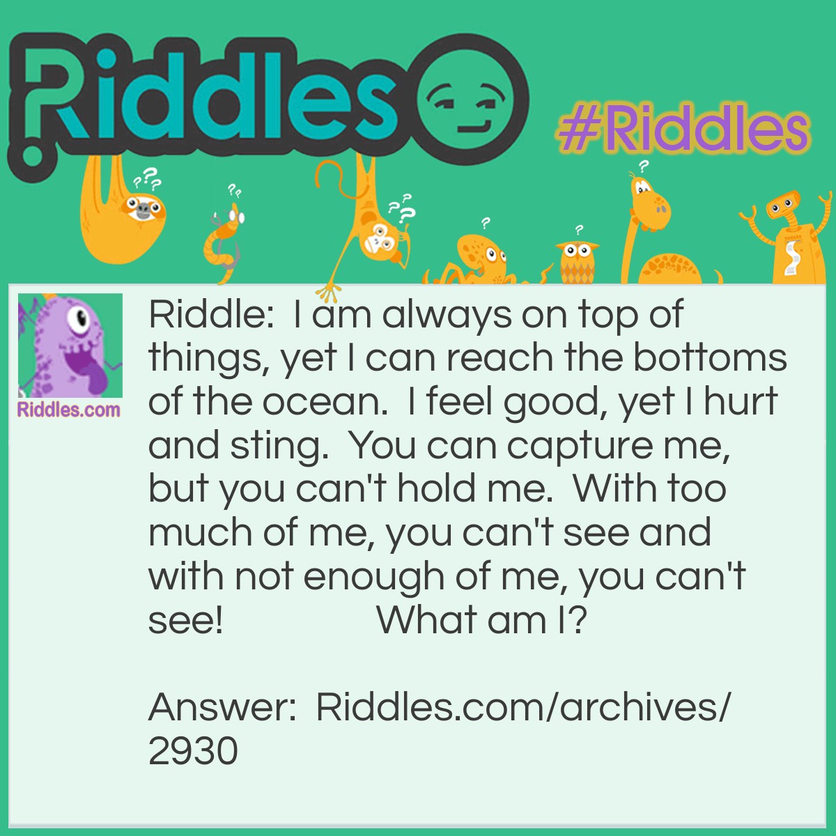 On Top And Bottom | Riddles.com